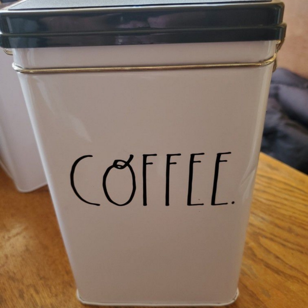 Rae Dunn tin coffee canister